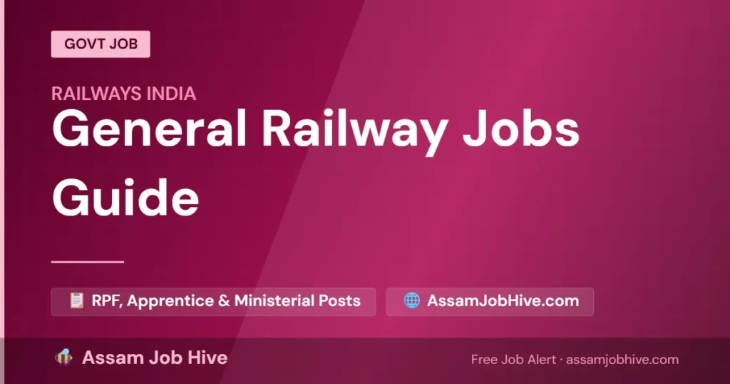 General Railway Jobs - RPF security officer on duty at Indian Railways platform