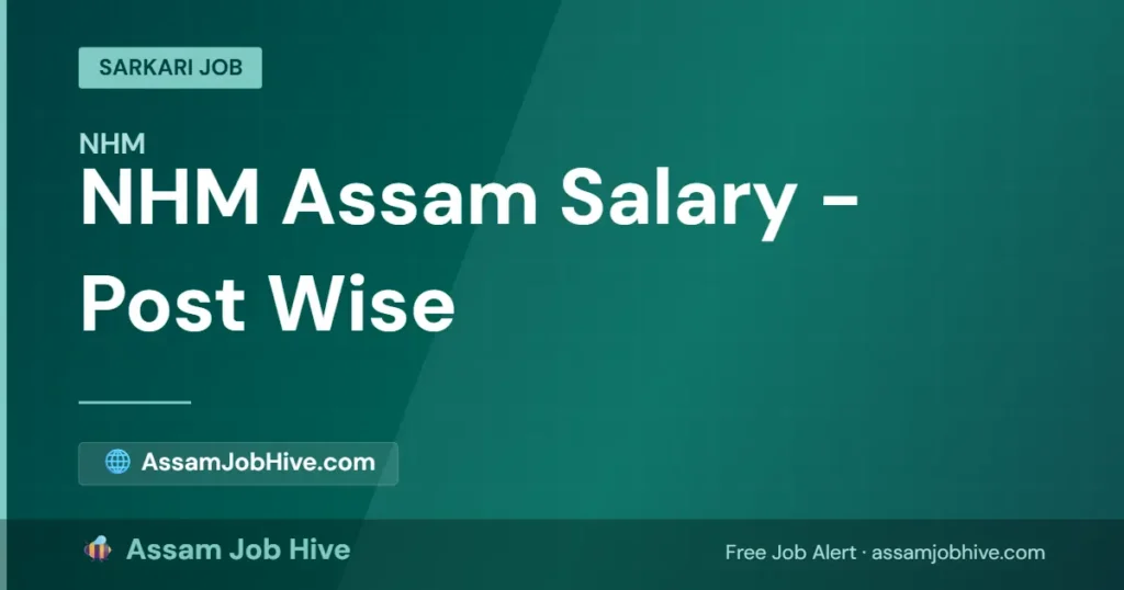 NHM Assam Salary — Real In-Hand Pay for CHO, ANM, Staff Nurse, Medical Officer and Specialist Posts