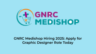 GNRC Medishop Recruiting and Hiring 2025: Apply for Graphic Designer Role Today | Jobs in Assam | Free Job Alert