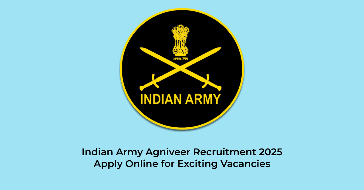 Indian Army Agniveer Recruitment 2025 | Jobs in Assam | Free Job Alert
