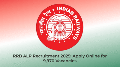 RRB ALP Recruitment 2025 – Apply Now for 9970 Vacancies | Assam Job Alert | Jobs in Assam | Free Job Alert