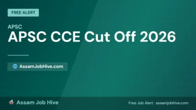 APSC CCE Cut Off 2026 infographic showing official 2024 Mains cut off General 682 OBC 654 and expected 2026 Prelims cut off range by category