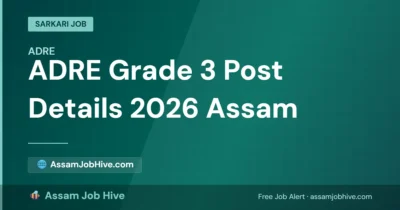 Complete overview of the officially revised ADRE Grade 3 post details for 2026, showing categories for Technical and Non-Technical levels along with vacancy counts.