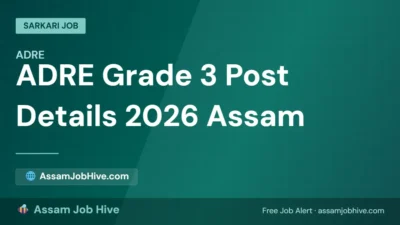 Complete overview of the officially revised ADRE Grade 3 post details for 2026, showing categories for Technical and Non-Technical levels along with vacancy counts.
