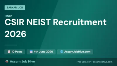 CSIR NEIST Recruitment 2026: Jorhat – 10 MTS and Driver Posts, Apply Online by June 4