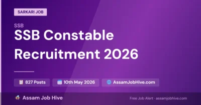 SSB Constable Tradesman and Driver Recruitment 2026 – 827 Posts, Apply Online at ssb.gov.in by May 10
