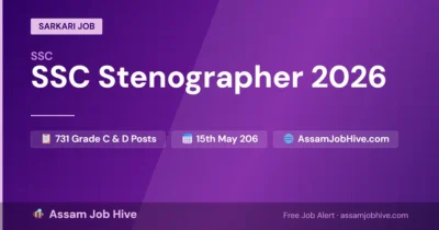 SSC Stenographer 2026 Recruitment – 731 Grade C and D Posts, Apply Online by May 15 at ssc.gov.in