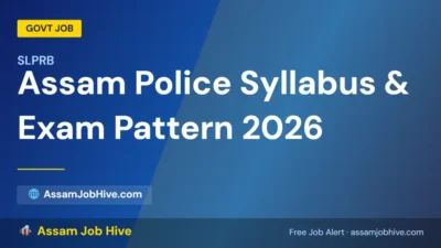 assam police constable syllabus and exam pattern 2026 chart