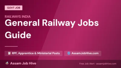 General Railway Jobs - RPF security officer on duty at Indian Railways platform