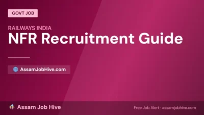 NFR Assam, which also term as Northeast Frontier Railways, providing a complete guide related to its history and recruitment details.