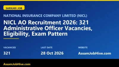 NICL AO Recruitment 2026 notification for Administrative Officer posts