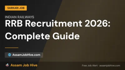 Candidate applying online for RRB recruitment exam on laptop