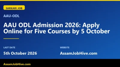 AAU ODL Admission 2026 course application