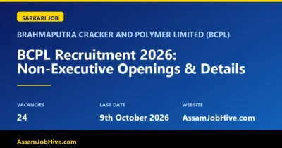 BCPL Recruitment 2026 Non Executive
