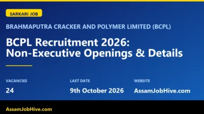 BCPL Recruitment 2026 Non Executive