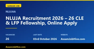 NLUJA Recruitment 2026