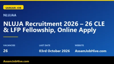 NLUJA Recruitment 2026