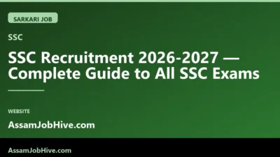 SSC Recruitment 2026-2027 complete guide covering all SSC exams including CGL CHSL MTS GD Constable CPO JE Stenographer JHT Selection Post and CAPFs