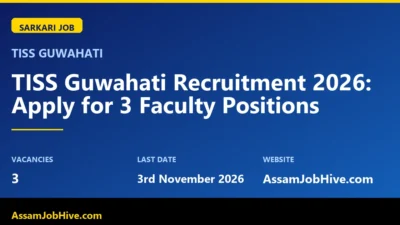 TISS Guwahati Recruitment 2026