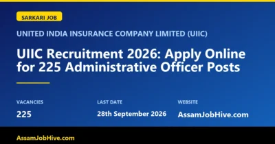 UIIC Recruitment 2026 - Apply Online for 225 Administrative Officer Posts