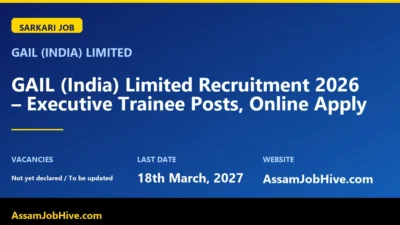 GAIL Executive Trainee recruitment 2026