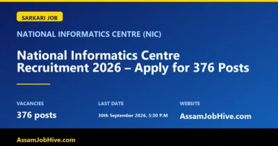 National Informatics Centre Recruitment 2026