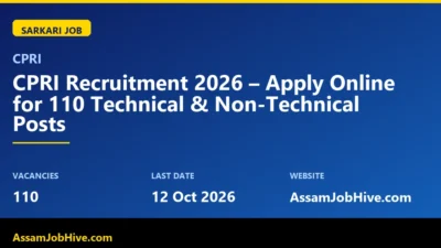 CPRI Recruitment 2026 Notification
