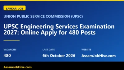 UPSC Engineering Services Examination 2027 Notification